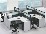 北京办公家具办公桌 简约职员员工桌屏风组合工位办公4人电脑桌