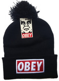 OBEY带球毛线帽 bboy针织弹力嘻哈帽子街舞冷帽Beanies冬帽