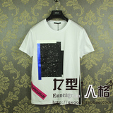 GXG男装16新款 夏装时尚百搭款休闲圆领短袖T恤62144021