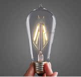 爱迪生灯泡复古LED光源个性创意艺术E27螺口钨丝白炽灯老式电灯泡