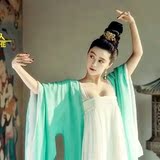 新款王朝的女人杨贵妃服装范冰冰古装汉服性感写真襦裙贵妃花千骨