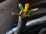 电线电缆3*2.5+1*1.5平方YJV VV电力电缆四芯电线全铜国标线