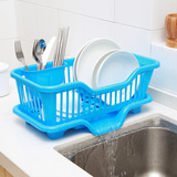 碗架可沥水餐具收纳架杂物整理塑料 碗碟沥水置物架厨房角架碗架