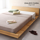 宜家环保简约榻榻米床1.5米板式床1.8米双人床日式现代1.2米床架