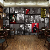 复古欧美时尚大型壁画酒吧KTV酒吧服装店餐厅个性海报墙纸壁纸