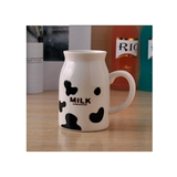 JOYHi奶牛插图陶瓷杯子马克杯牛奶杯创意咖啡杯水杯早餐杯无盖