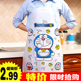 韩版可爱时尚厨房成人防水防油围裙餐厅加厚PVC防污工作服罩衣