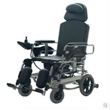 互邦轮椅 电动轮椅铝合金可折叠高靠背可全躺带座便锂电池HBLD1-D