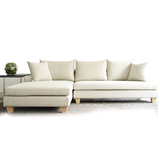 小户型沙发简约北欧宜家日式组合 棉麻可拆洗L型转角布艺沙发