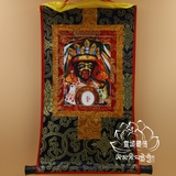 藏传佛教用品 扎基寺恭请 开光 扎基拉姆财神唐卡画像佛像 35cm