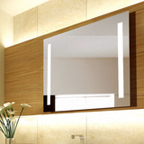 欧式卫生间镜子带灯壁挂LED浴室镜防雾玻璃镜洗手间卫缘子高清