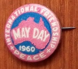 60年外国纪念徽章澳大利亚国际劳动节章老物件收藏