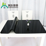 定制黑色磨砂pvc防水防烫免洗软质玻璃餐桌垫茶几桌布水晶板台布