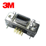 原装正品3M 10214-52A2PE弯针 14P SCSI-14P插座 14芯板端连接器