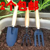 园艺工具三件套 园艺工具套装 园林用品 农具 铲子/ 锹子/ 耙子