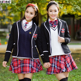 春季校服毛背心套装英伦学院派制服学院风学生服装韩国女生水手服