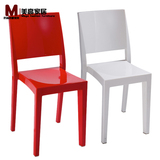 慕斯水晶椅北欧简约透明椅时尚办公椅魔鬼椅连锁餐厅椅设计师椅子