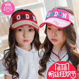 韩国FA儿童帽子夏天女2-4-8岁空顶帽宝宝遮阳帽女童防晒太阳帽潮
