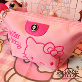 hello KT 可爱卡通粉色化妆包 凯蒂  猫小包包 KT猫韩版收纳包