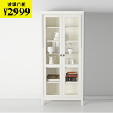 南京深圳上海杭州宁波宜家代购IKEA家居汉尼斯  玻璃门柜书柜橱柜