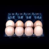 喇叭花8颗蛋托透明塑料蛋托鸡蛋盒鸭蛋塑料包装盒土鸡蛋托盒600个