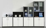 上海壹品板式文件柜资料柜带锁储物柜高低组合柜子