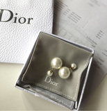 [转卖]迪奥dior珍珠耳钉双面 女韩国耳环镶钻防过敏耳环耳饰包邮
