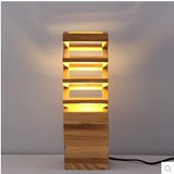设计师艺术创意灯具客厅卧室边柜简约实木制台灯