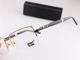新款万宝龙近视眼镜架男半框高档商务眼镜框板材光学镜金属平光镜