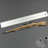 1:6二战时期兵人人偶武器玩具模型M1891/30莫辛-纳甘狙击长镜