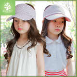 韩国儿童帽子春夏女童空顶帽遮阳帽宝宝鸭舌帽女孩太阳帽公主帽