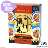日本代购原装进口猫零食日清怀石料理4dish鲣鱼4种口味全猫粮320g