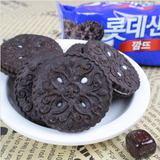 正宗韩国进口 休闲零食 乐天奥利奥巧克力夹心饼干 100g