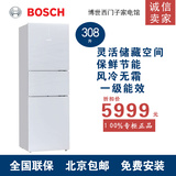 Bosch/博世 KGH32S220C 全网首发　308升大容量三门冰箱　玻璃门