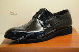 SHERIDAN喜来登B531168经典款高档商务头层牛皮真皮系带净版男鞋