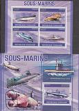 多哥邮票 2010年 世界一战、二战中的潜艇小全张+小型张 2全