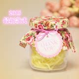唯美圆筒玻璃喜糖盒子韩式创意结婚庆用品布丁瓶婚礼回礼盒 成品
