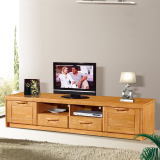 组装原木色电视柜实木橡木现代客厅简约电视柜 特价包邮地柜