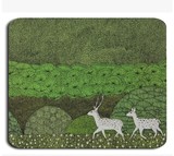 木与石原创插画鼠标垫清新文艺创意个性苹果鼠标垫卡通可爱动漫布