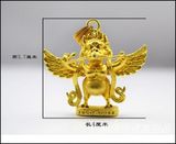 国产佛像 高3.7厘米 纯铜全鎏金 大鹏金翅鸟 佛像 挂件辟邪护身符