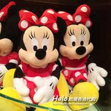 香港迪士尼代购 米妮 米老鼠 经典毛绒玩具 毛公仔 抱枕 现货