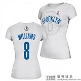 Adidas NBA Game Time 女式 短袖T恤 纯棉 布鲁克林 德隆威廉姆斯