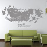 可定制大型墙贴个性创意欧式客厅沙发背景墙装饰抽象森林斑马壁画