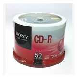 包邮sony/索尼CD刻录盘光盘700M 光盘50片装音乐空白刻录光盘