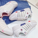夏新款粉色小白鞋韩版运动鞋系带女鞋透气休闲鞋学生白球鞋跑步鞋