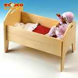 荷兰EDUCO婴儿床木制娃娃床幼儿园过家家仿真玩具逼真创意区角