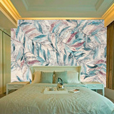 欧式油画3d田园抽象立体艺术墙纸电视背景墙客厅卧室大型壁画壁纸