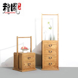 中式储物柜简约抽屉柜老榆木斗柜实木斗橱木质收纳柜禅意家具