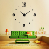 欧美时尚创意超大尺寸挂钟 办公室家居客厅DIY时钟挂表贴墙钟表