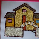 幼儿园手工材料包 五谷杂粮豆子粘贴画 种子画 DIY创意贴画 学校